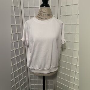 Women's Short Sleeve Pullover Top - White